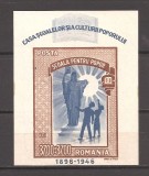 Romania 1947 - LP 214, Casa Scoalelor, colita nedantelata, MNH