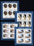 ROMANIA 1998 LP 1458 a PASARI DE NOAPTE SET 4 MINICOLI MNH, Nestampilat