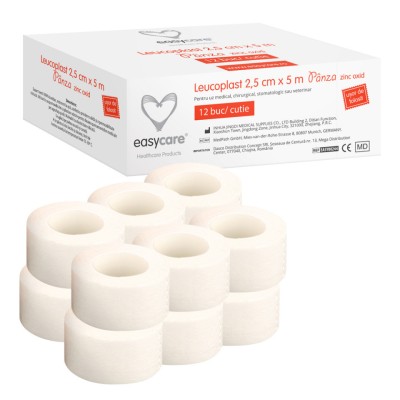 Leucoplast uz medical Panza 2,5cm x 5m 12 role/cutie EASYCARE foto