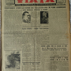 Viata, ziarul de dimineata, director Liviu Rebreanu, 7 Mai 1942
