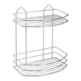 Etajera baie , cromata , Tekno-Tel , doua nivele , dimensiune 24x15x30cm