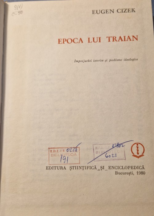 Epoca lui Traian Eugen Cizek