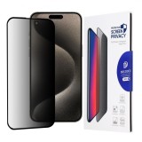 Folie de protectie Ecran Privacy DUX DUCIS pentru Apple iPhone 15 Pro Max, Sticla Securizata, Edge Glue