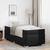 VidaXL Cadru de pat Negru 100 x 200 cm Piele artificială