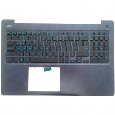 Carcasa superioara cu tastatura iluminata palmrest Laptop, Dell, G3 15 3579, 0N4HJ4, N4HJ4, taste albastre