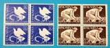 TIMBRE ROMANIA LP 430/1957 -CURSA PACII - Bloc de 4 timbre -MNH