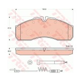 Set placute frana Trw GDB1694, parte montare : Punte fata