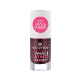 Ruj si fard de orbraz What a Tint! Lip&amp;Cheek Tint 01, 4.9ml, Essence