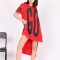 K817-3 Tricou lung tip rochie cu imprimeu &quot;GO&quot;