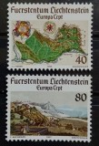 BC278, Liechtenstein 1977, serie peisaje, europa cept, Nestampilat