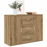 VidaXL Servantă, stejar artizanal, 90x29,5x65 cm, lemn prelucrat