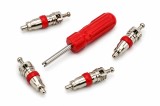 Cumpara ieftin Set 4 Miezuri Ventil Rosii cu Surubelnita Universala