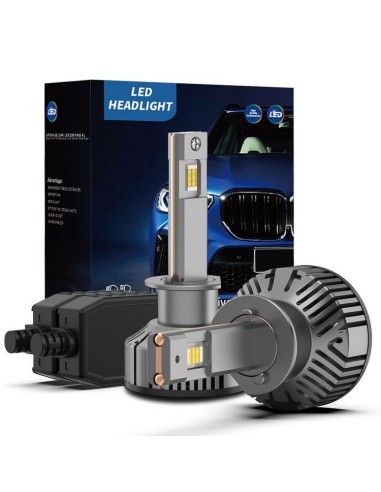 Set 2 leduri H1 Canbus, 6000k, 60W, luminozitate 9000 Lm, 12V-24V