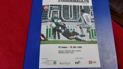 program FC Vaduz - FC Will 1900 foto