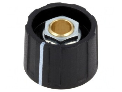 Buton rotativ negru cu indicator ABS &amp;Oslash;6mm &amp;Oslash;23x15,5mm foto