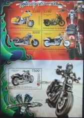 REP.BURUNDI - MOTOCICLETE-HARLEY DAWITSON-1 M/SH+ 1 S/SH-MNH** - RBU 121