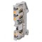 Conector de &icirc;mbinare șine 0,2-6mm2 3 borne gri push-in