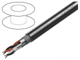 Cablu RS232/RS422 2x2x28AWG cu PVC crom 30m CPR Eca