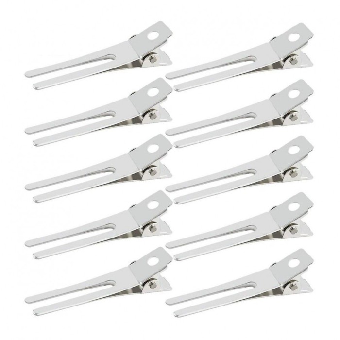 Set de 12 clipsuri metalice pentru par, Alligator, Top Choice, 20438