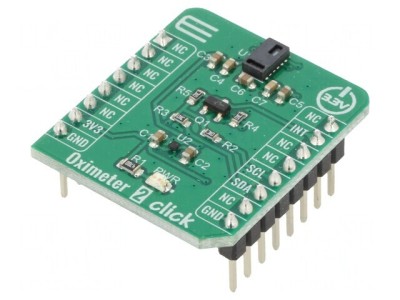 Senzor de Saturație Oxigen &amp;icirc;n S&amp;acirc;nge I2C - Oximeter 2 Click foto