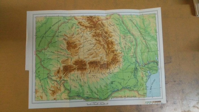 Harta Republicii Populare Rom&acirc;nia