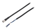 Cablu de conectare M8 10m 3 pini 1A -10&divide;80&deg;C