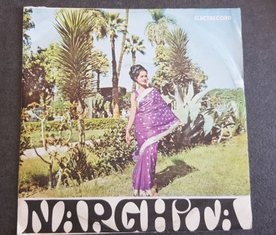 Narghita, melodii indiene, disc single vinil foto