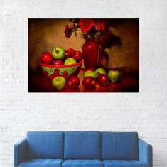 Tablou Canvas, Bol cu mere vezi si rosii - 40 x 60 cm foto