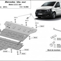 Scut motor metalic Mercedes Vito W447 2.2Diesel, 4x4 2014-prezent