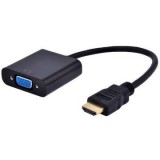 Cumpara ieftin Adaptor HDMI T la VGA M, 15cm, Gembird, FHD, 60HZ