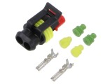 Conector TE Connectivity Superseal 1.5 24VDC 2 pini mufă mamă S-282080-1