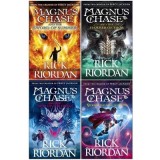 Rick Riordan Magnus Chase Series 4 Books Collection Set The Sword Of Summer Hammer Of Thor Ship Of..,Rick Riordan - Editura Puffin