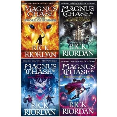 Rick Riordan Magnus Chase Series 4 Books Collection Set The Sword Of Summer Hammer Of Thor Ship Of..,Rick Riordan - Editura Puffin foto