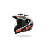 MBS Casca enduro/ATV Ufo Aries, negru/alb/portocaliu, XL, Cod Produs: HE13500WKXL