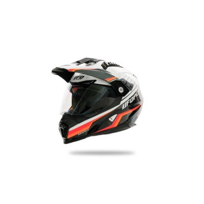 MBS Casca enduro/ATV Ufo Aries, negru/alb/portocaliu, S, Cod Produs: HE13500WKS foto