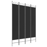 Cumpara ieftin Paravan de camera cu 3 panouri, 160x220 cm, textil