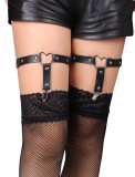 Eross jartiere Heart and Clips Black
