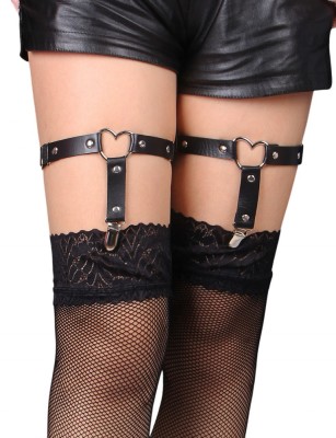 Eross jartiere Heart and Clips Black foto