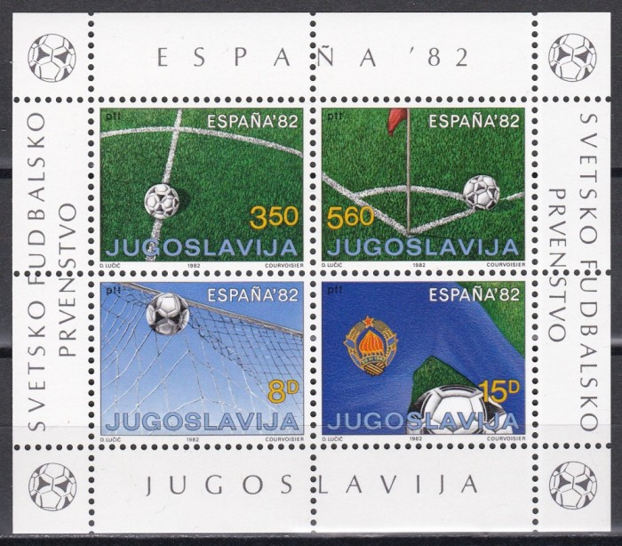 Iugoslavia 1982 - Cupa Mondială de fotbal - Spania, Bloc