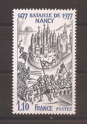 Franta 1977 - 500 de ani de la Bătălia de la Nancy, MNH