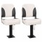 vidaXL Set scaune pliabile pentru barcă, 4 piese, spătar mic 3284297