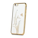 Husa APPLE iPhone 6\6S - Beeyo Butterfly (Auriu), iPhone 6/6S, Plastic, Carcasa