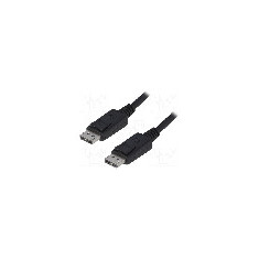 Cablu DisplayPort - DisplayPort, din ambele par&#355;i, DisplayPort mufa, 5m, negru, QOLTEC - 50455