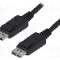 Cablu DisplayPort - DisplayPort, din ambele par&amp;#355;i, DisplayPort mufa, 5m, negru, QOLTEC - 50455