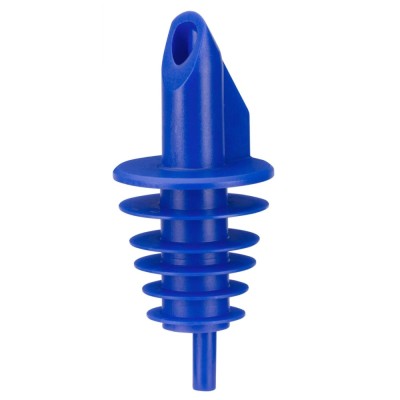 Ausgiesser - BILLY, Kunststoff, f&amp;uuml;r 0,5 - 1,5 L Flaschen, mit 5 Lamellen, blau foto