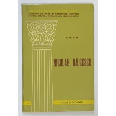NICOLAE BALCESCU de ANDREI OTETEA , 1967 , TEXTUL ESTE BILINGV ROMANA - FRANCEZA