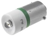 Lampă LED BA9S 230VAC Verde