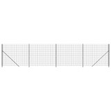 Cumpara ieftin Gard plasa de sarma cu bordura, antracit, 1,4x10 m