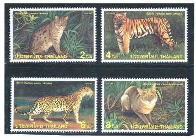 Thailanda 1998 - Fauna, feline, serie neuzata foto