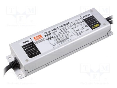 Alimentator pulsatoriu LED MEAN WELL 150W 72-143VDC 1,05A 100-305VAC foto